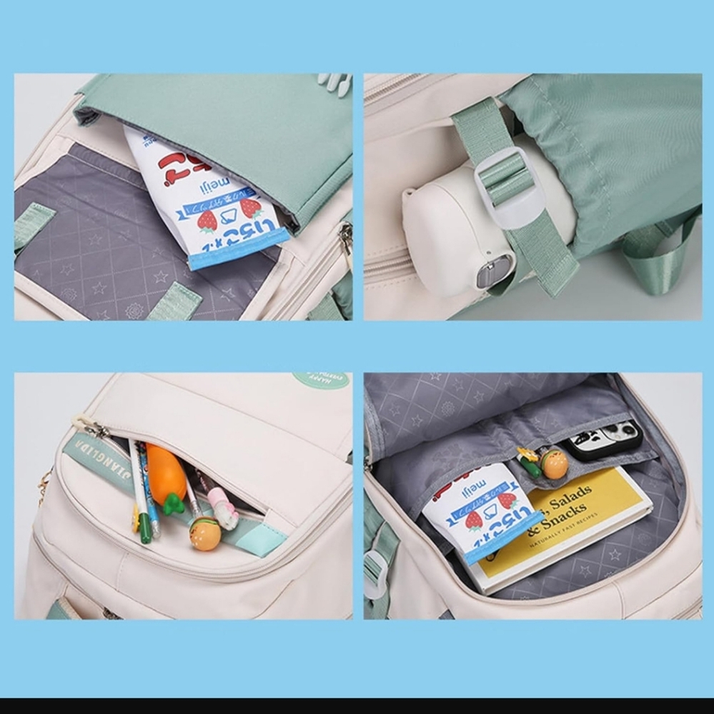 Stylish Multicolor Backpack - Picture 3 of 8
